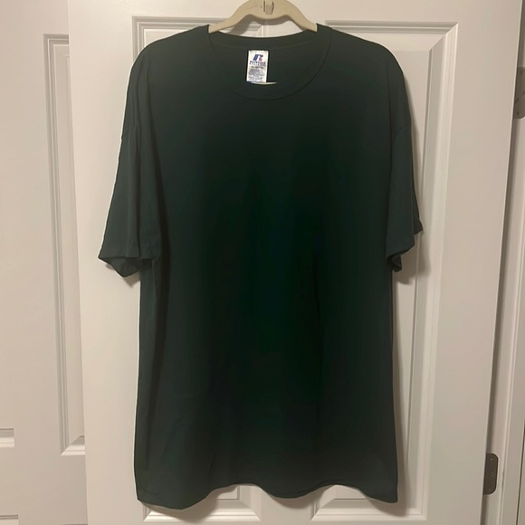 Men’s Russell Hunter Green T-Shirt - Picture 4 of 7